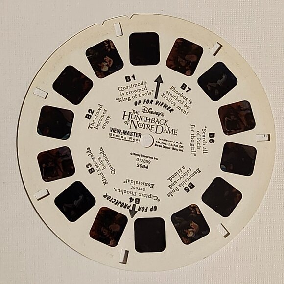 WALT DISNEY'S Hunchback of Notre Dame View Master Reels x 3 - Picture 3 of 5